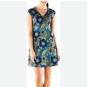 REI Northway Dress Size Small Mini side zippered pocket Travel Vacation Casual